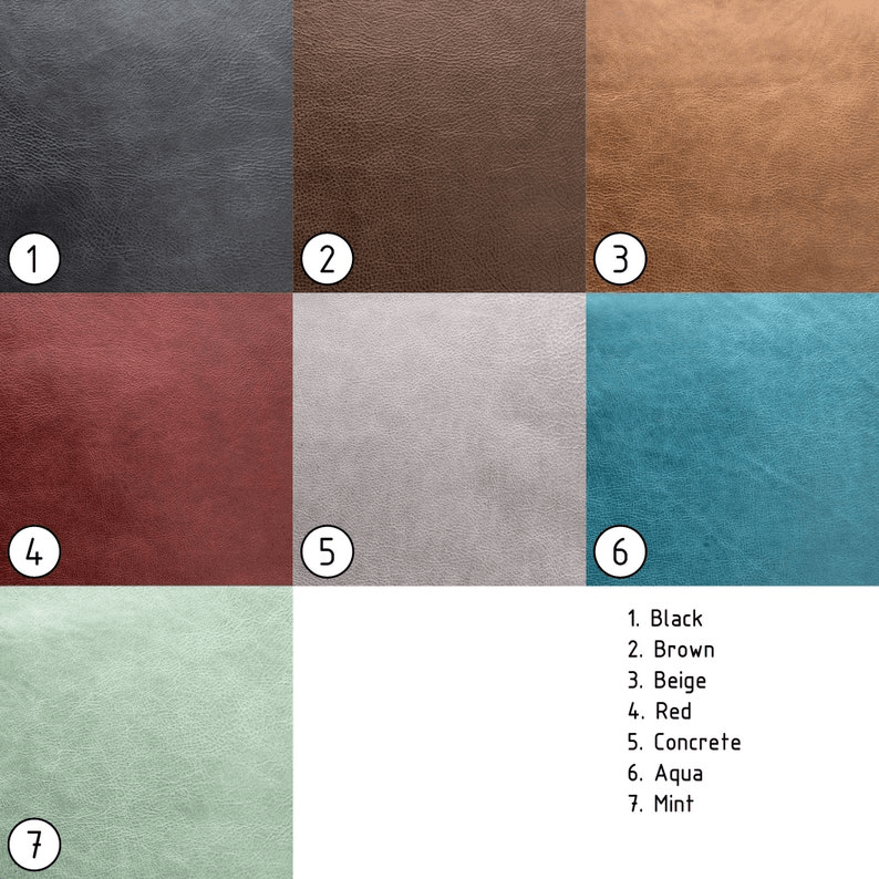 Handmade Genuine Leather Triangular Placemats - Image 6