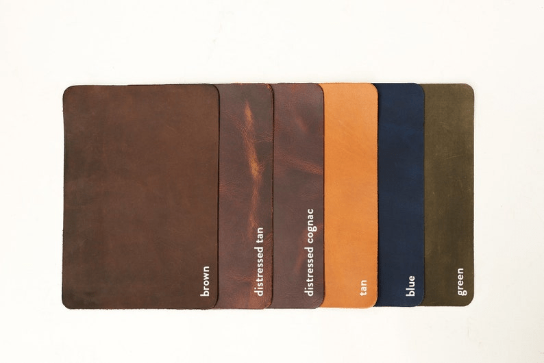 Round Leather Placemats Set - Image 4