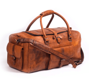 Handcrafted Heritage Leather Duffle Bag
