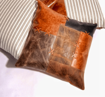 CraftShades Genuine Leather Cushion - Luxury and Elegance for Your Home