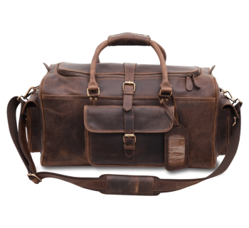 CraftShades Leather Duffle Bag for Men - Stylish and Durable Travel Bag