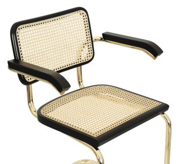 Craftshades Cane Cantilever Wooden Chair