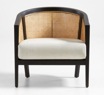 Craftshades Black Cane Wooden Chair.