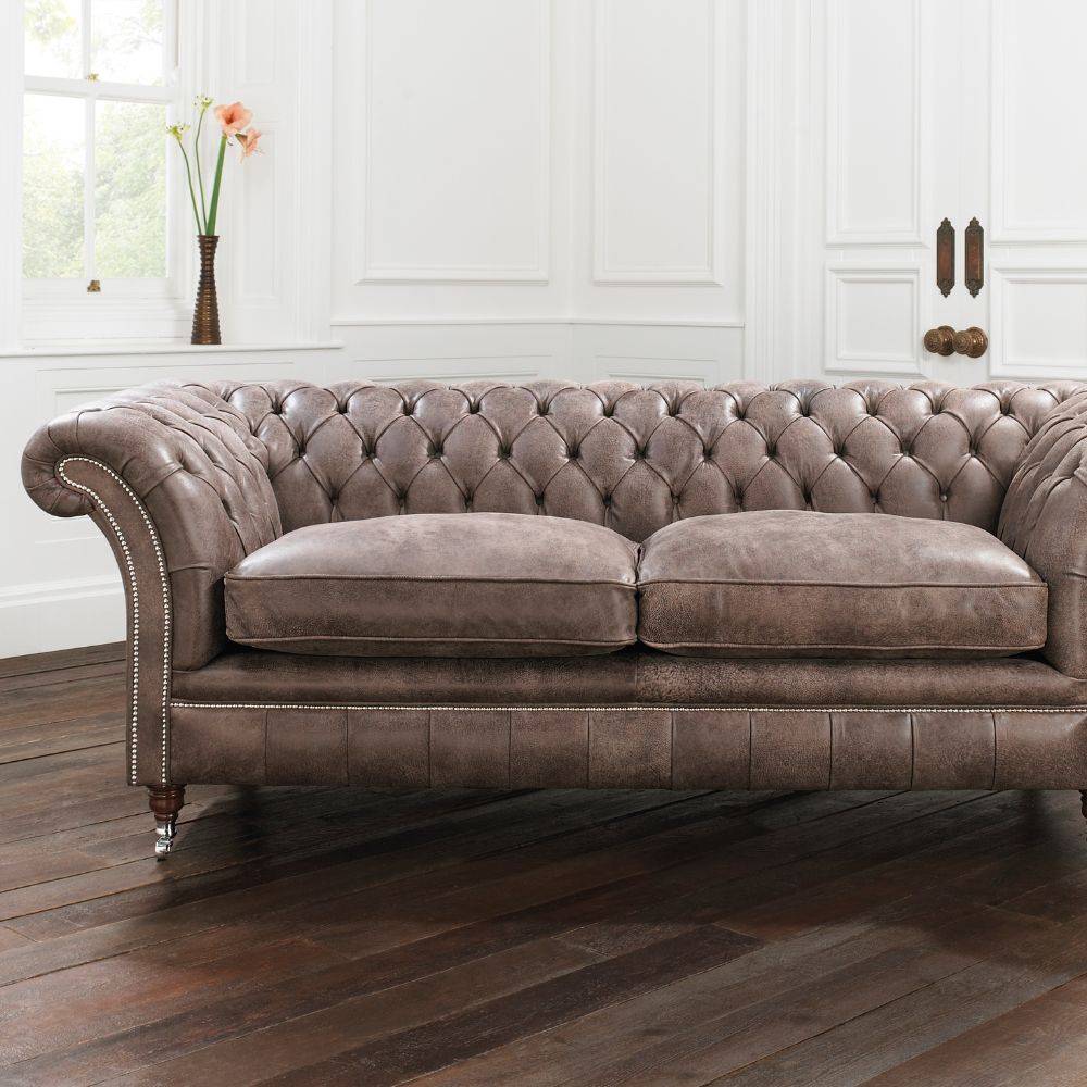 Drummond Tufted Leather Chesterfield Sofa - Image 5