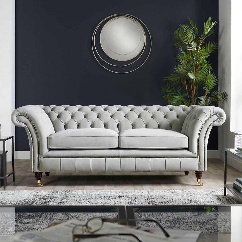 Drummond Tufted Leather Chesterfield Sofa - Image 2