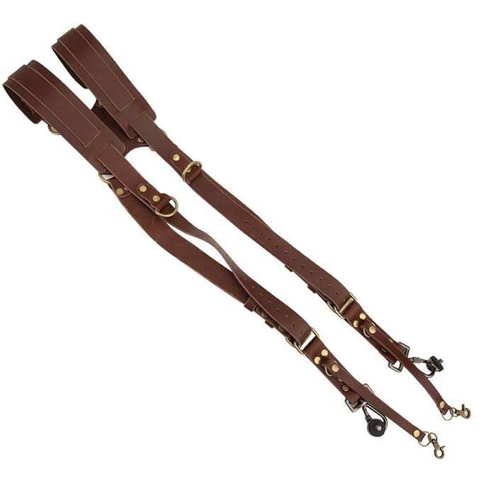 Premium Double Shoulder Leather Camera Strap - Image 12