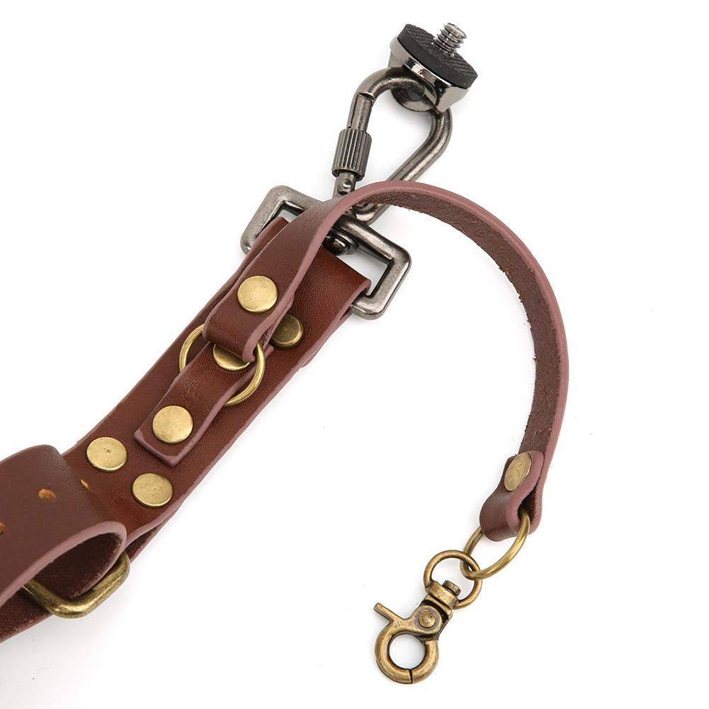 Premium Double Shoulder Leather Camera Strap - Image 9