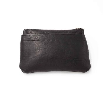 Genuine Leather Zipper Clutch Purse