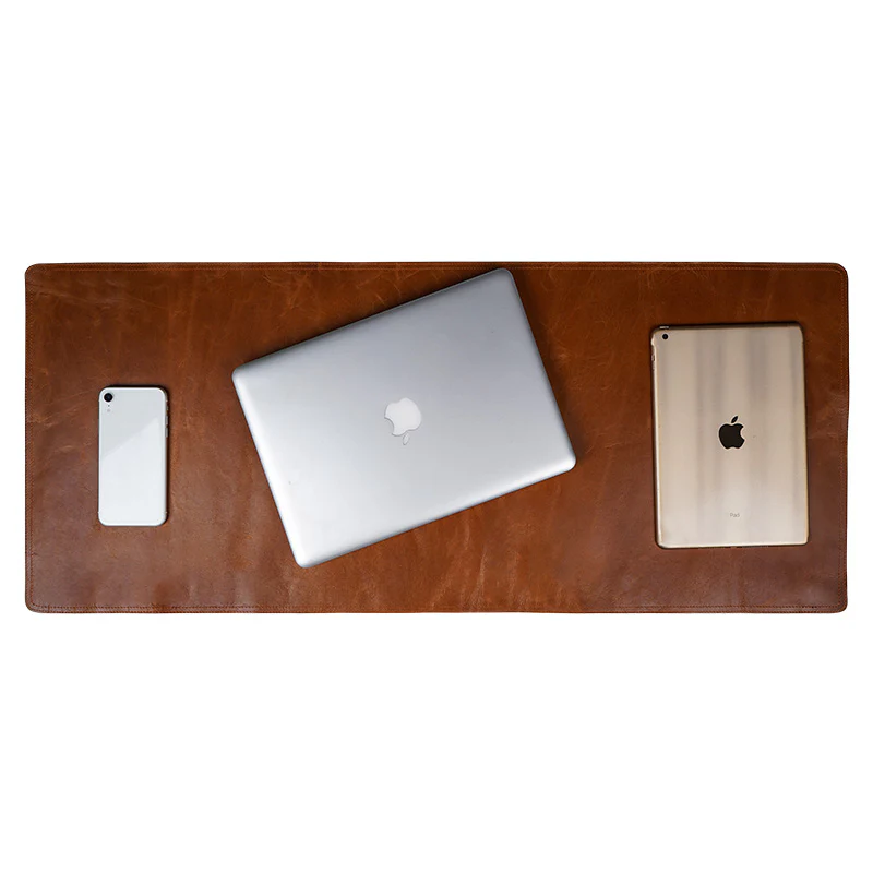 Premium Leather Office Desk Mat – Elegant Work Surface Protector