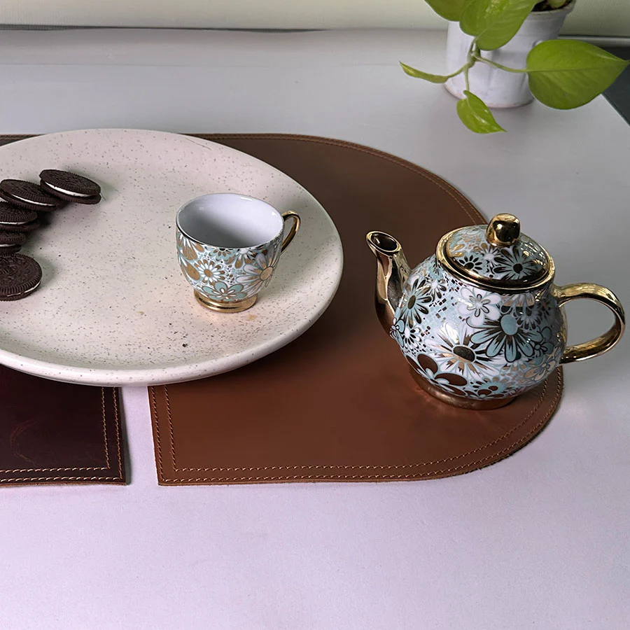 Premium Leatherette Dining Table Placemats – Heat Resistant & Elegant Design