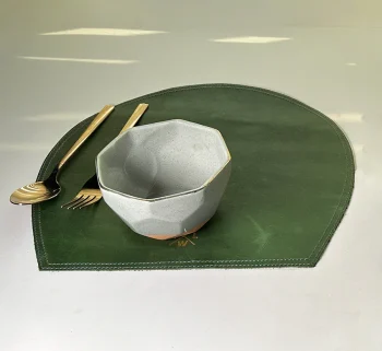 Premium Leather Dining Table Placemat – Elegant & Durable