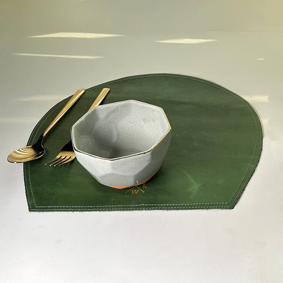 Premium Leather Dining Table Placemat – Elegant & Durable