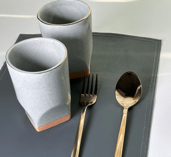 Premium Leather Placement Mat – Desk & Dining Protector