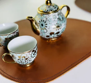 Premium PU Leather Table Mats for Dining – Heat & Spill Resistant