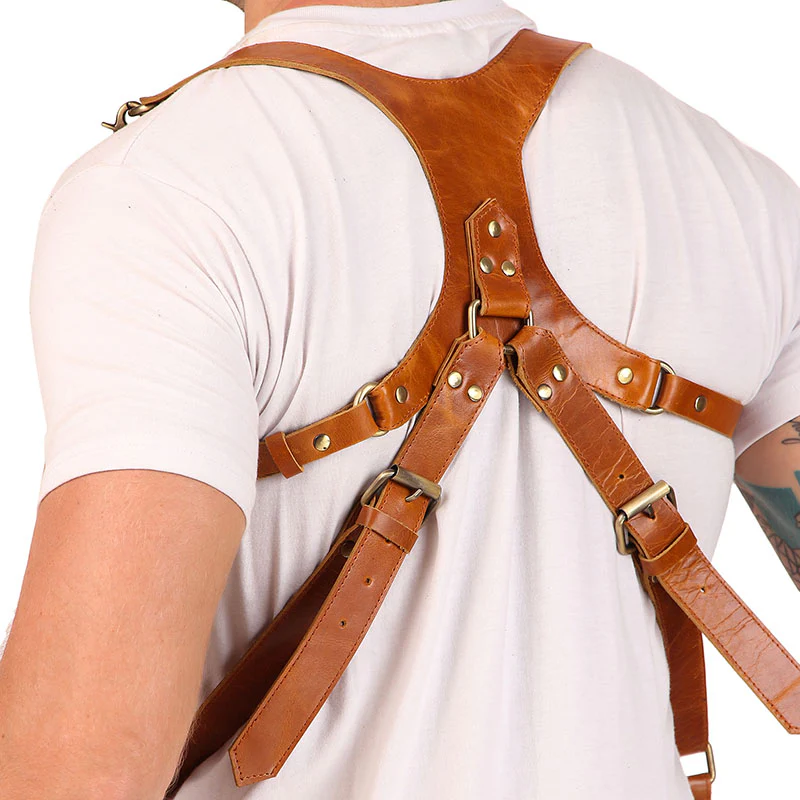 Premium Double Shoulder Leather Camera Strap - Image 4