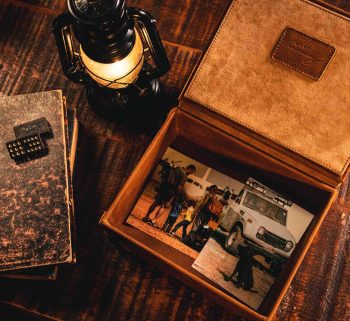 Premium Leather Desk Organizer Box