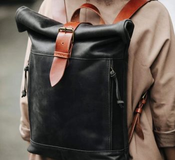 Bud Full Grain Leather Travel Backpack – Compact & Everyday Carry