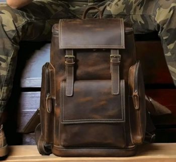 Jungle Travel Backpack – Full Grain Buffalo Leather Laptop Backpack