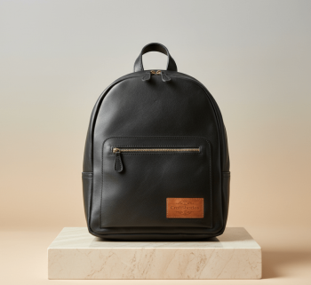 July Leather Backpack – Compact Full Grain Buffalo Leather Backpack